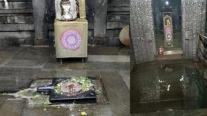 Karnataka Rain: ಗೋಕರ್ಣ ಮಹಾಬಲೇಶ್ವರನ ಸನ್ನಿಧಿಗೆ ನುಗ್ಗಿದ ನೀರು; ಪೂಜಾ ವಿಧಿವಿಧಾನಕ್ಕೆ ಕೆಲಕಾಲ ವಿಳಂಬ