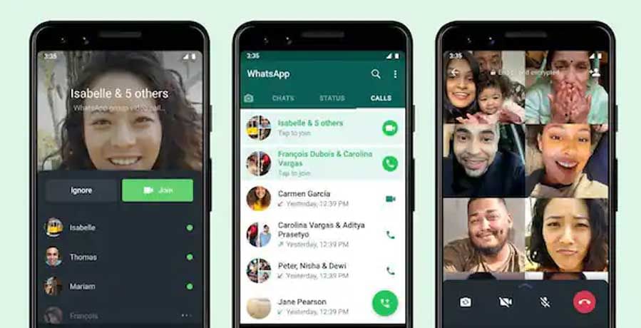 WhatsApp New Feature: ಕರೆ ಮಧ್ಯೆ ಸೇರಿಕೊಳ್ಳಲು ಅವಕಾಶವಿರುವ ಹೊಸ ಗ್ರೂಪ್ ಕಾಲ್ ಆಯ್ಕೆ ಪರಿಚಯಿಸಿದ ವಾಟ್ಸ್ಯಾಪ್ WhatsApp New Feature: ಕರೆ ಮಧ್ಯೆ ಸೇರಿಕೊಳ್ಳಲು ಅವಕಾಶವಿರುವ ಹೊಸ ಗ್ರೂಪ್ ಕಾಲ್ ಆಯ್ಕೆ ಪರಿಚಯಿಸಿದ ವಾಟ್ಸ್ಯಾಪ್
