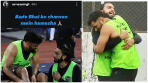 PHOTOS: ಕ್ರಿಕೆಟ್​ ಬಿಟ್ಟು ಫುಟ್ಬಾಲ್ ಆಟಕ್ಕಿಳಿದ ಧೋನಿ! ಮಹೀಗೆ ಸಾಥ್​ ನೀಡಿದ ಶ್ರೇಯಸ್- ರಣವೀರ್ ಸಿಂಗ್