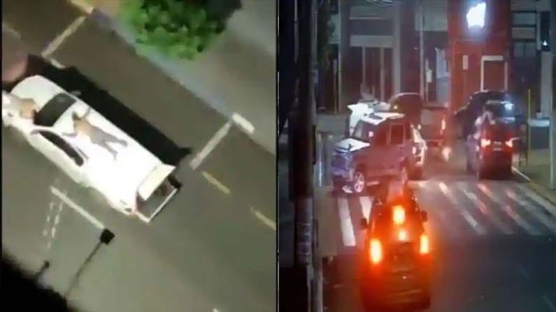 Video: ಬ್ರೆಜಿಲ್​ನಲ್ಲಿ ನಾಗರಿಕರನ್ನು ಒತ್ತೆಯಾಳುಗಳಂತೆ ಕಾರಿಗೆ ಕಟ್ಟಿ ರಸ್ತೆಯಲ್ಲಿ ಸಾಗಿದ ದರೋಡೆಕೋರರು; 3 ಸಾವು
