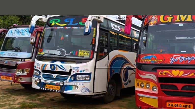 ಕೋಲಾರ: ಒಂದೇ ನೋಂದಣಿ ಸಂಖ್ಯೆಯಲ್ಲಿ 3 ಖಾಸಗಿ ಬಸ್ಗಳು ಸಂಚಾರ; ತೆರಿಗೆ ವಂಚಿಸಿ ಸಂಚರಿಸುತ್ತಿದ್ದ ಬಸ್ಗಳು ವಶ