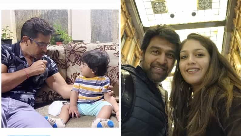 ಮೇಘನಾ ರಾಜ್ ಚಿರಂಜೀವಿ ಸರ್ಜಾ ಪುತ್ರ ಜ್ಯೂ. ಚಿರು ಜೊತೆ ಅರ್ಜುನ್ ಸರ್ಜಾ ಫೋಟೋ ವೈರಲ್