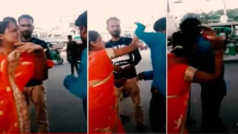 Shocking Video: ಪೊಲೀಸ್ ಎದುರೇ ಆಟೋ ಚಾಲಕನಿಗೆ ಚಪ್ಪಲಿಯಲ್ಲಿ ಹೊಡೆದ ಮಹಿಳೆ; ವಿಡಿಯೋ ವೈರಲ್