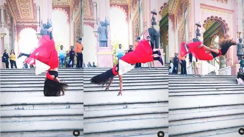 Viral Video: ಸೀರೆಯುಟ್ಟು ಸ್ಟಂಟ್ ಮಾಡಿದ ಯುವತಿ ವಿಡಿಯೋ ವೈರಲ್; ಒಲಿಂಪಿಕ್ಸ್ನಲ್ಲಿ ಸ್ಪರ್ಧಿಸಿ ಎಂದ ನೆಟ್ಟಿಗರು