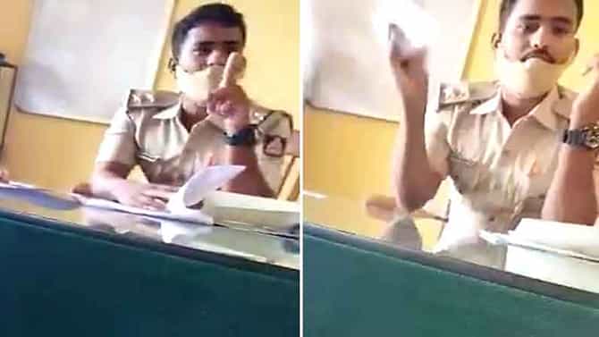 ದೂರು ನೀಡಲು ಠಾಣೆಗೆ ಹೋದವರಿಗೆ ಅವಾಜ್ ಹಾಕಿ ಪಿಎಸ್‌ಐ ದರ್ಪ, ದೃಶ್ಯ ಮೊಬೈಲ್​ನಲ್ಲಿ ಸೆರೆ