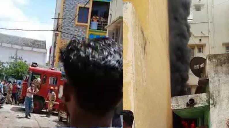ಪೈಪ್ಗೆ ಬಳಸುವ ಸಲ್ಯೂಷನ್ ಇಟ್ಟಿದ್ದ ಮನೆಯಲ್ಲಿ ಬೆಂಕಿ; ಓರ್ವನ ಸ್ಥಿತಿ ಗಂಭೀರ