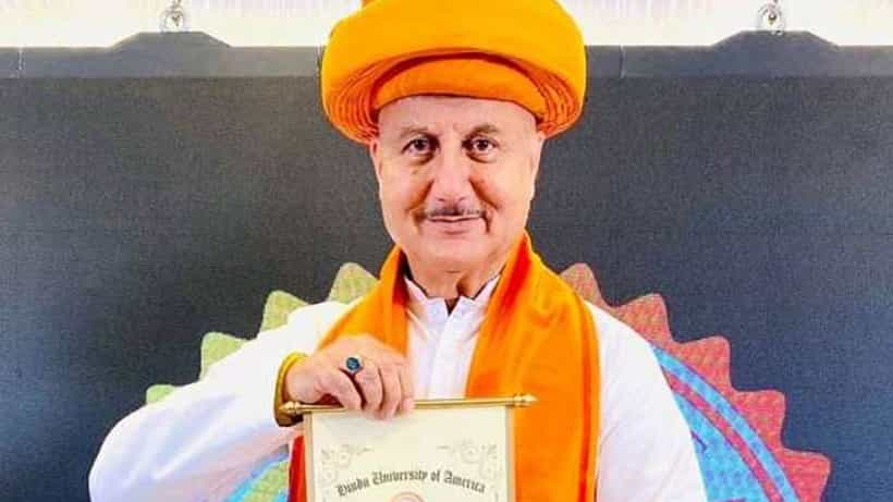 ಖ್ಯಾತ ನಟ ಅನುಪಮ್ ಖೇರ್ಗೆ ಅಮೆರಿಕ ವಿಶ್ವವಿದ್ಯಾಲಯದಿಂದ ಗೌರವ ಡಾಕ್ಟರೇಟ್ ಪ್ರದಾನ
