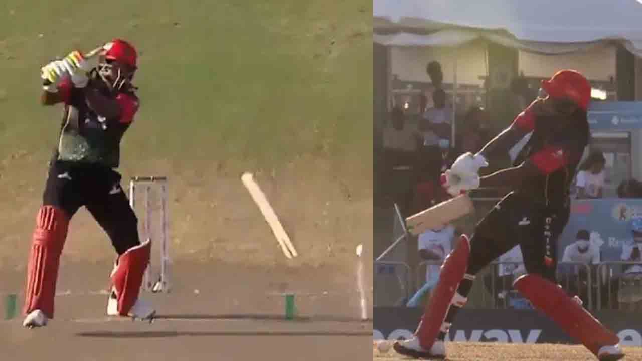 CPL 2021: ಕ್ರಿಸ್ ಗೇಲ್ ಸ್ಫೊಟಕ ಹೊಡೆತ ತಾಳಲಾರದೆ ಬ್ಯಾಟ್ ಪೀಸ್ ಪೀಸ್: ಇಲ್ಲಿದೆ ವಿಡಿಯೋ CPL 2021: ಕ್ರಿಸ್ ಗೇಲ್ ಸ್ಫೊಟಕ ಹೊಡೆತ ತಾಳಲಾರದೆ ಬ್ಯಾಟ್ ಪೀಸ್ ಪೀಸ್: ಇಲ್ಲಿದೆ ವಿಡಿಯೋ