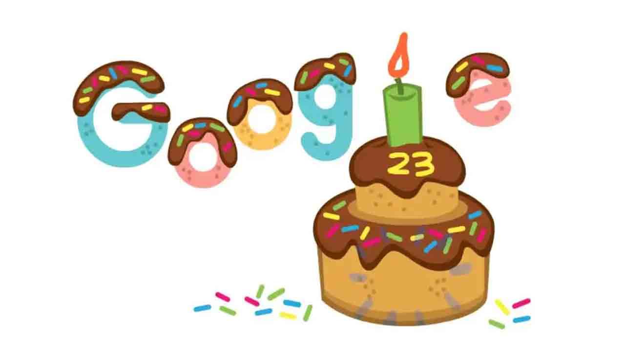 Google: ‘ಡೂಡಲ್​ ಕೇಕ್​’ ಮೂಲಕ 23ನೇ ಜನ್ಮದಿನ ಆಚರಿಸಿಕೊಳ್ಳುತ್ತಿರುವ ಗೂಗಲ್​
