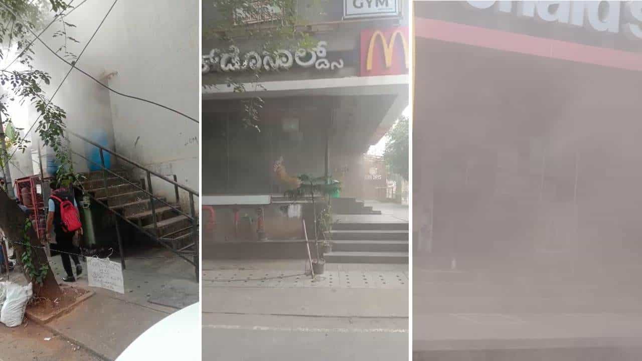 ಬೆಂಗಳೂರು: ಮೆಕ್ಡೊನಾಲ್ಡ್ಸ್ನಲ್ಲಿ ಅಗ್ನಿ ಅವಘಡ; ಶಾರ್ಟ್ ಸರ್ಕ್ಯೂಟ್ನಿಂದ ಘಟನೆ ಸಂಭವ ಬೆಂಗಳೂರು: ಮೆಕ್ಡೊನಾಲ್ಡ್ಸ್ನಲ್ಲಿ ಅಗ್ನಿ ಅವಘಡ; ಶಾರ್ಟ್ ಸರ್ಕ್ಯೂಟ್ನಿಂದ ಘಟನೆ ಸಂಭವ