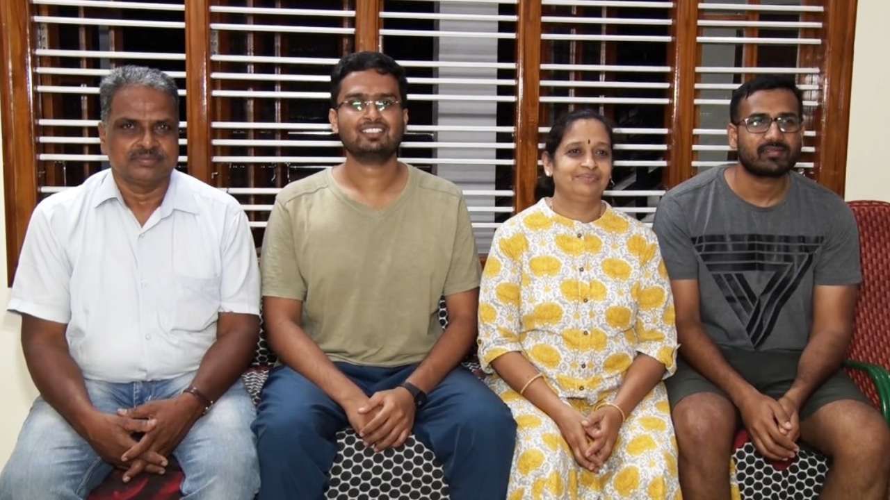 Nischay Orasad and parents