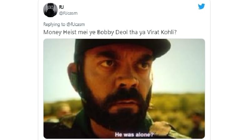 Money Heist 5 Virat Kohli and Bobby Deol