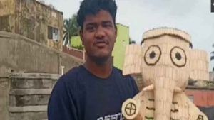 Ganesha Chaturthi 2021: 5,000 ಬೆಂಕಿ ಕಡ್ಡಿಗಳಿಂದ ಗಣೇಶನ ಮೂರ್ತಿ ತಯಾರಿಸಿದ ಒಡಿಶಾ ಕಲಾವಿದ