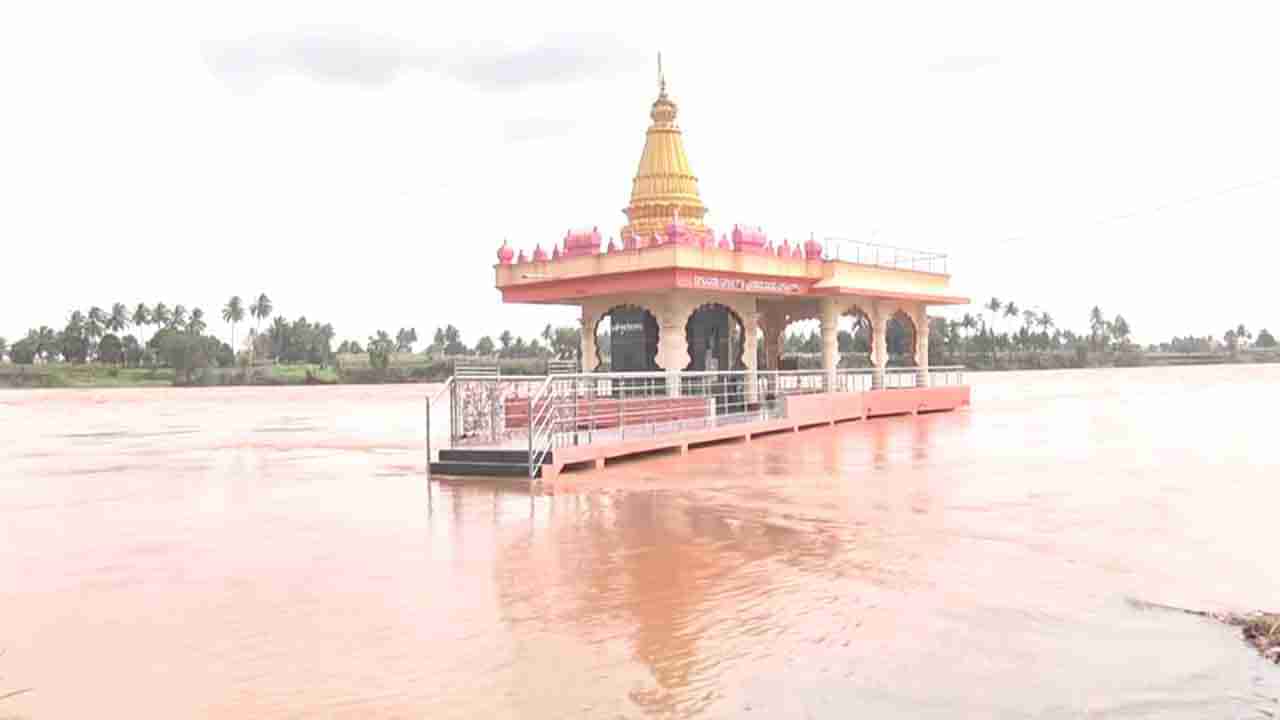 ಬೆಳಗಾವಿಗೆ ಮತ್ತೆ ಕಂಟಕ; ಅಪಾಯದ ಮಟ್ಟ ಮೀರಿ ಹರಿಯುತ್ತಿವೆ ನದಿಗಳು, ದತ್ತ ಮಂದಿರಕ್ಕೆ ಜಲದಿಗ್ಬಂಧನ