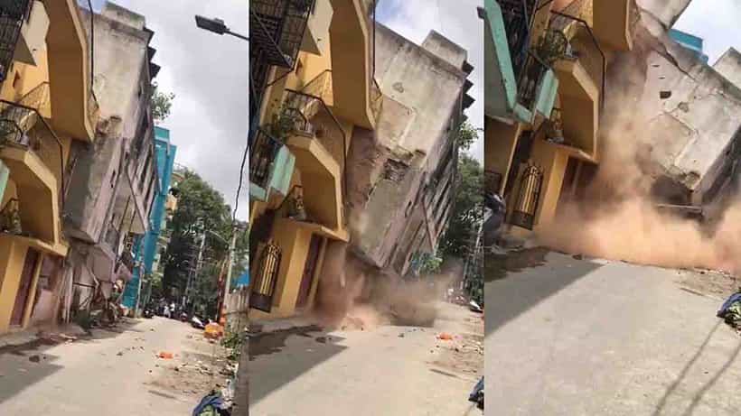 ಬೆಂಗಳೂರು: ಕಮಲಾನಗರದಲ್ಲಿ ಎನ್ಡಿಆರ್ಎಫ್ ಸಿಬ್ಬಂದಿಯಿಂದ ಕಟ್ಟಡ ತೆರವು; ಕಣ್ಣೀರಿಟ್ಟ ಕುಟುಂಬಸ್ಥರು