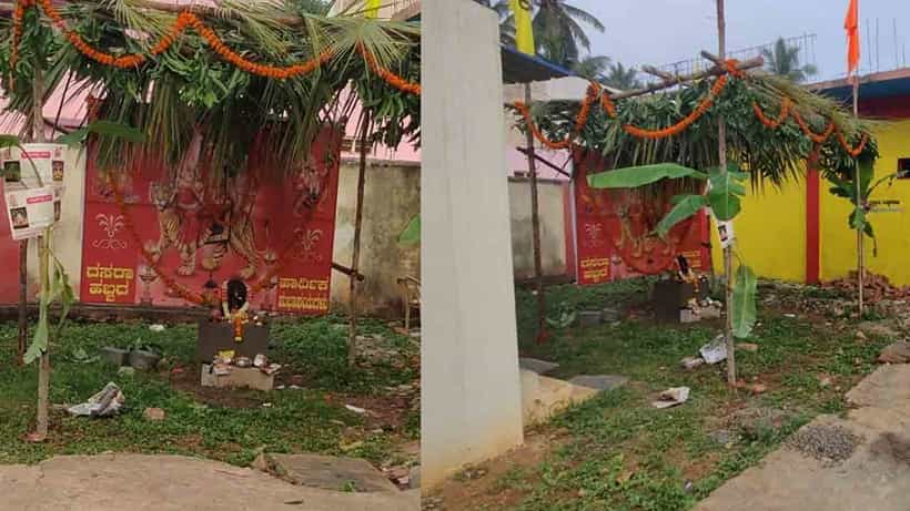 ಹುಬ್ಬಳ್ಳಿ ಪಾಲಿಕೆ ಕಚೇರಿ ಆವರಣದಲ್ಲಿ ರಾತ್ರೋರಾತ್ರಿ ಗಣೇಶ ಮೂರ್ತಿ ಇಟ್ಟು ಪೂಜೆ ಸಲ್ಲಿಕೆ