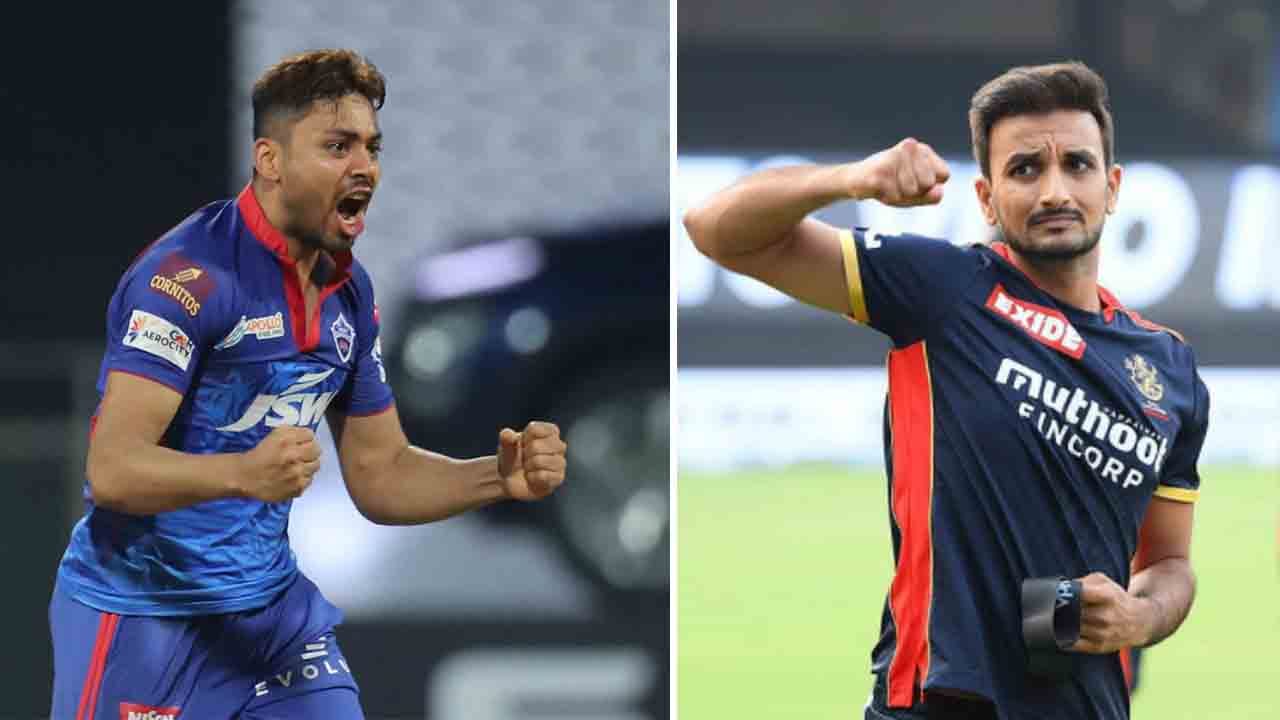 IPL 2021, Purple Cap: ಆರ್ಸಿಬಿ ಆಟಗಾರನ ಸ್ಥಾನಕ್ಕೆ ಬಂತು ಕುತ್ತು: ಪರ್ಪಲ್ ಕ್ಯಾಪ್ಗಾಗಿ ಹರ್ಷಲ್-ಆವೇಶ್ ನಡುವೆ ಪೈಪೋಟಿ IPL 2021, Purple Cap: ಆರ್ಸಿಬಿ ಆಟಗಾರನ ಸ್ಥಾನಕ್ಕೆ ಬಂತು ಕುತ್ತು: ಪರ್ಪಲ್ ಕ್ಯಾಪ್ಗಾಗಿ ಹರ್ಷಲ್-ಆವೇಶ್ ನಡುವೆ ಪೈಪೋಟಿ