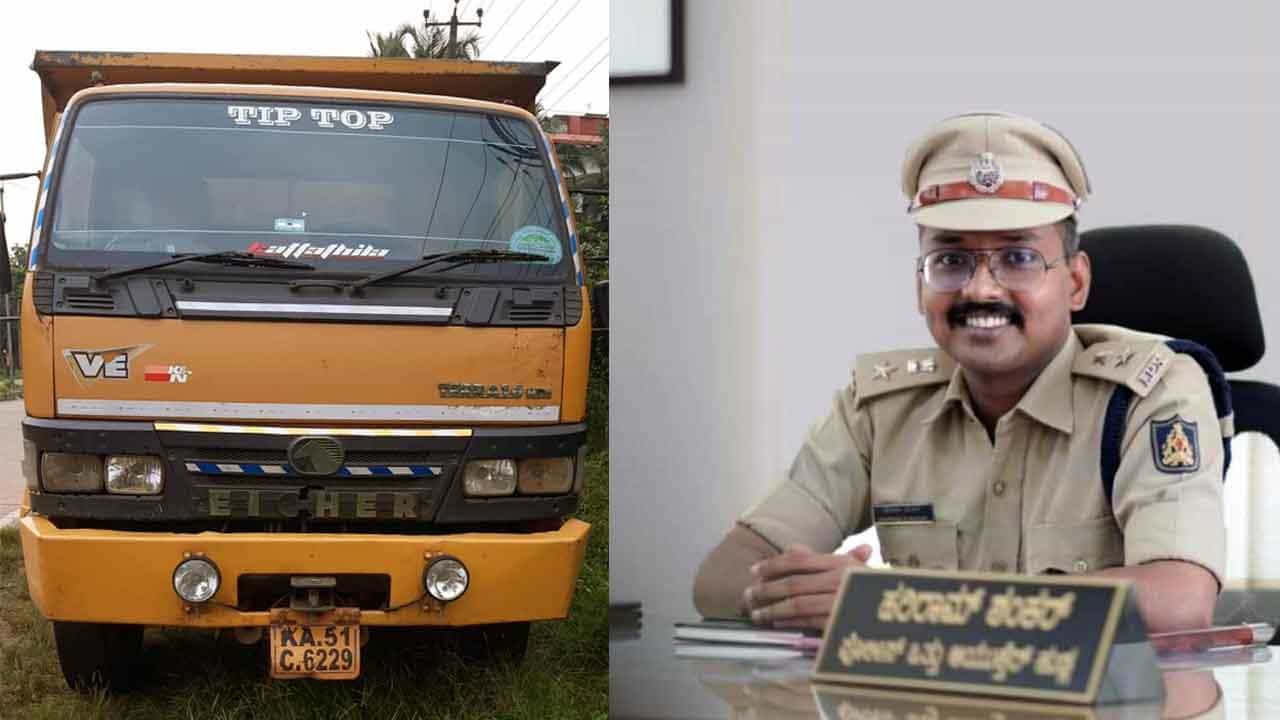 ಮಂಗಳೂರು ಡಿಸಿಪಿ ಕಾರಿನ ಮೇಲೆ ಮರಳು ಲಾರಿ ಹತ್ತಿಸಲು ಯತ್ನ: ಚಾಲಕನ ಬಂಧನ