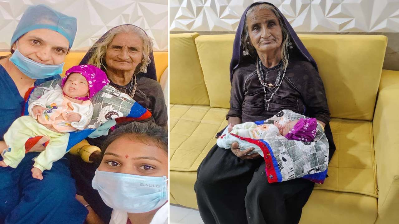 70 year old Gujarat Woman give birth to her first child