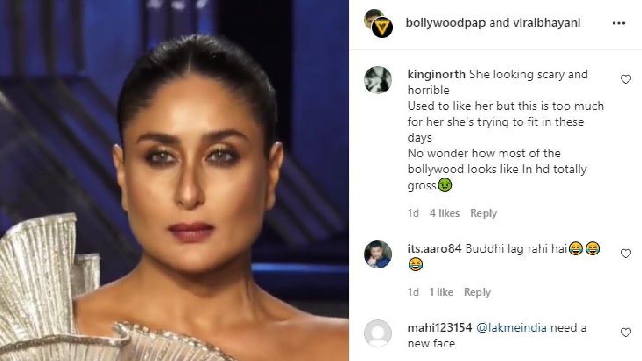 Kareena Kapoor new look criticism 