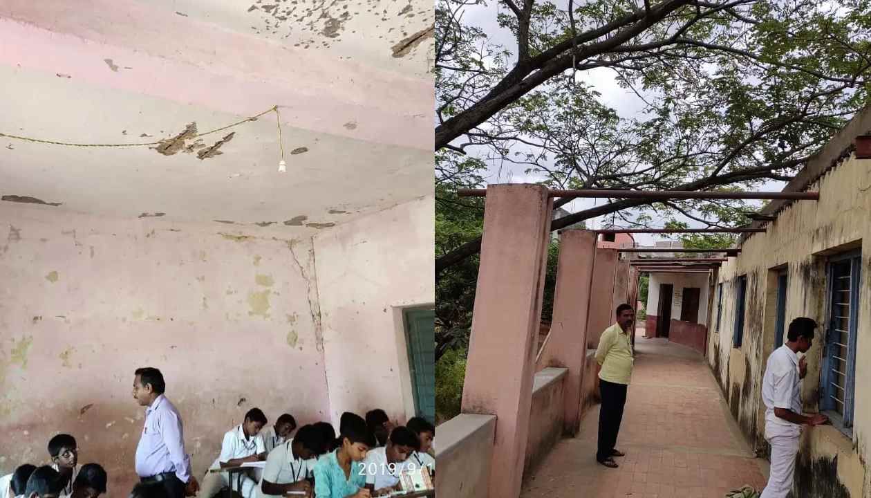 ಶಿರಾ ಸರ್ಕಾರಿ ಪದವಿ ಪೂರ್ವ ಕಾಲೇಜಿನ ಕಟ್ಟಡ ಶಿಥಿಲಾವಸ್ಥೆಗೆ; ವಿದ್ಯಾರ್ಥಿಗಳ ಆತಂಕ ಶಿರಾ ಸರ್ಕಾರಿ ಪದವಿ ಪೂರ್ವ ಕಾಲೇಜಿನ ಕಟ್ಟಡ ಶಿಥಿಲಾವಸ್ಥೆಗೆ; ವಿದ್ಯಾರ್ಥಿಗಳ ಆತಂಕ