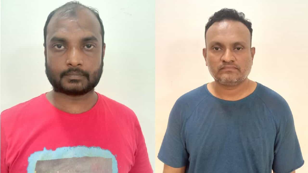 ಶಿವಮೊಗ್ಗ: ಸಚಿವ ಕೆ.ಎಸ್.ಈಶ್ವರಪ್ಪ ಹೆಸರಿನಲ್ಲಿ ಲಕ್ಷ ಲಕ್ಷ ಹಣ ವಂಚನೆ; ಇಬ್ಬರ ಬಂಧನ, ಮೂವರು ಪರಾರಿ ಶಿವಮೊಗ್ಗ: ಸಚಿವ ಕೆ.ಎಸ್.ಈಶ್ವರಪ್ಪ ಹೆಸರಿನಲ್ಲಿ ಲಕ್ಷ ಲಕ್ಷ ಹಣ ವಂಚನೆ; ಇಬ್ಬರ ಬಂಧನ, ಮೂವರು ಪರಾರಿ