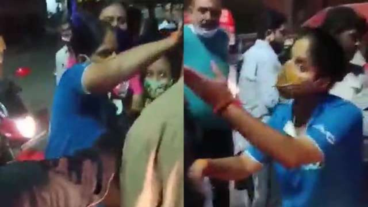 Shocking Video: ದೆಹಲಿ ನಡುರಸ್ತೆಯಲ್ಲೇ ಕ್ಯಾಬ್ ಚಾಲಕನಿಗೆ ಥಳಿಸಿದ ಮಹಿಳೆ; ವಿಡಿಯೋ ವೈರಲ್