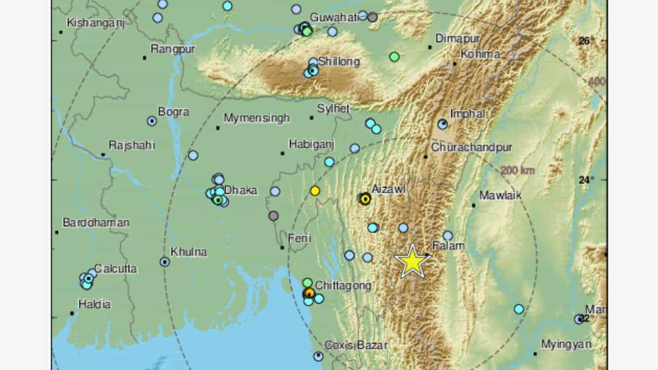 Earthquake: ಭಾರತ- ಮ್ಯಾನ್ಮಾರ್ ಗಡಿಯಲ್ಲಿ 6 ತೀವ್ರತೆಯ ಭೂಕಂಪ; ಕೋಲ್ಕತ್ತಾ, ಗುವಾಹಟಿಯಲ್ಲೂ ಕಂಪನದ ಅನುಭವ Earthquake: ಭಾರತ- ಮ್ಯಾನ್ಮಾರ್ ಗಡಿಯಲ್ಲಿ 6 ತೀವ್ರತೆಯ ಭೂಕಂಪ; ಕೋಲ್ಕತ್ತಾ, ಗುವಾಹಟಿಯಲ್ಲೂ ಕಂಪನದ ಅನುಭವ