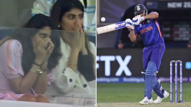 Rohit Sharma: ಮೊದಲ ಎಸೆತದಲ್ಲೇ ಔಟ್ ಆಗಲಿದ್ದ ರೋಹಿತ್ ಶರ್ಮಾ: ರಿತಿಕಾ ನೀಡಿದ ಎಕ್ಸ್ಪ್ರೆಷನ್ ಭರ್ಜರಿ ವೈರಲ್ Rohit Sharma: ಮೊದಲ ಎಸೆತದಲ್ಲೇ ಔಟ್ ಆಗಲಿದ್ದ ರೋಹಿತ್ ಶರ್ಮಾ: ರಿತಿಕಾ ನೀಡಿದ ಎಕ್ಸ್ಪ್ರೆಷನ್ ಭರ್ಜರಿ ವೈರಲ್