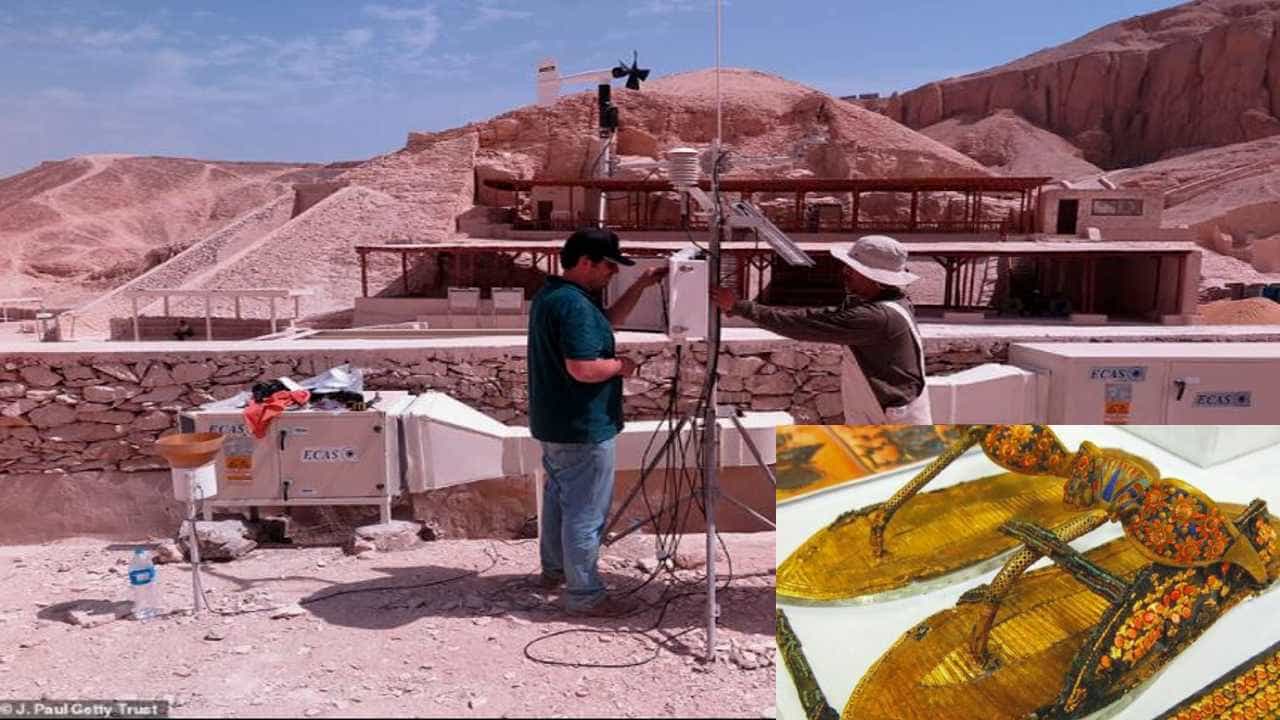 Stunning restoration in Tutankhamun: ಈಜಿಪ್ಟ್ನ ಟುಟಾನಖಮೆನ್ ಗೋರಿಯಲ್ಲಿ ಸಾವಿರಾರು ವರ್ಷ ಹಳೆಯ ಚಪ್ಪಲಿಗಳು ಪತ್ತೆ! Stunning restoration in Tutankhamun: ಈಜಿಪ್ಟ್ನ ಟುಟಾನಖಮೆನ್ ಗೋರಿಯಲ್ಲಿ ಸಾವಿರಾರು ವರ್ಷ ಹಳೆಯ ಚಪ್ಪಲಿಗಳು ಪತ್ತೆ!