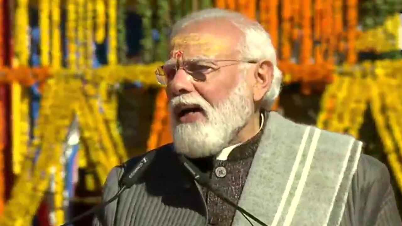 Modi in Kedarnath ಕೇದಾರನಾಥದಲ್ಲಿ ₹130 ಕೋಟಿ ಮೌಲ್ಯದ 5 ಯೋಜನೆ ಉದ್ಘಾಟಿಸಿದ ಮೋದಿ