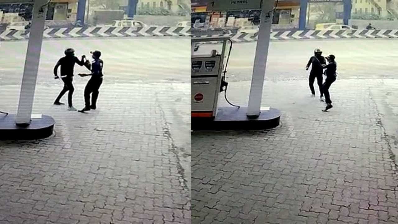 ಬೆಂಗಳೂರು ಪೆಟ್ರೋಲ್ ಬಂಕ್ನಲ್ಲಿ ಹಾಡಹಗಲೇ ದರೋಡೆಗೆ ಯತ್ನ; ಲಾಂಗ್ ಬೀಸಿ ಹಣದ ಬ್ಯಾಗ್ಗೆ ಕೈಹಾಕಿದ್ದ ದುಷ್ಕರ್ಮಿ ಬೆಂಗಳೂರು ಪೆಟ್ರೋಲ್ ಬಂಕ್ನಲ್ಲಿ ಹಾಡಹಗಲೇ ದರೋಡೆಗೆ ಯತ್ನ; ಲಾಂಗ್ ಬೀಸಿ ಹಣದ ಬ್ಯಾಗ್ಗೆ ಕೈಹಾಕಿದ್ದ ದುಷ್ಕರ್ಮಿ