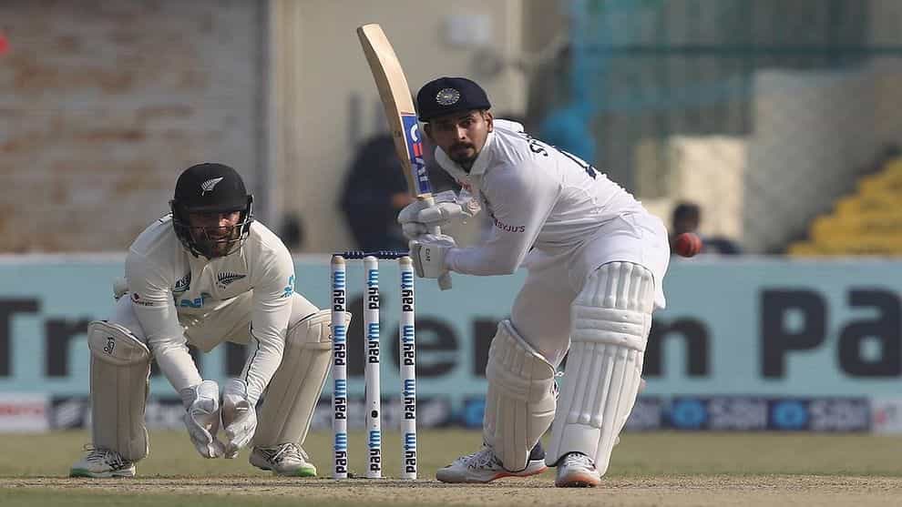 IND VS NZ: ಚೊಚ್ಚಲ ಟೆಸ್ಟ್‌ನಲ್ಲಿಯೇ ಅರ್ಧಶತಕ ಬಾರಿಸಿ ಮಿಂಚಿದ ಶ್ರೇಯಸ್ ಅಯ್ಯರ್
