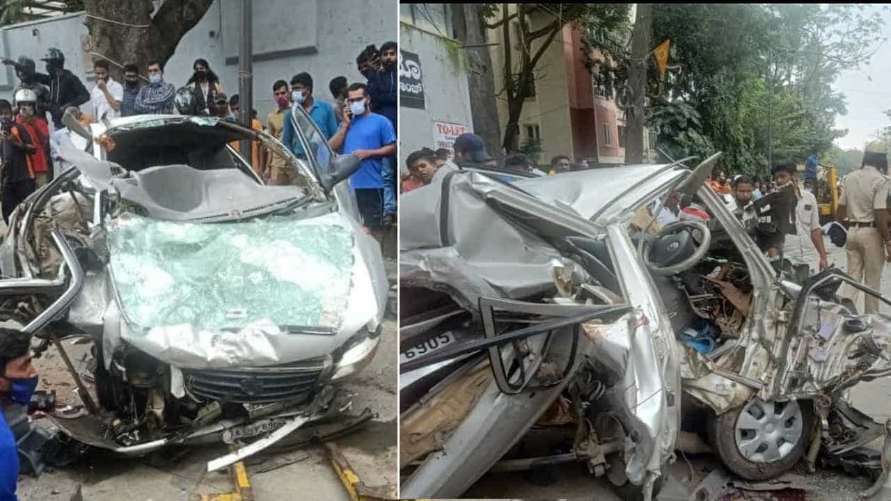 ಬೆಂಗಳೂರಿನಲ್ಲಿ ಸರಣಿ ಅಪಘಾತ: ಕಾರು, ಎರಡು ಆಟೋ, ಮಿನಿ ಲಾರಿ ನಡುವೆ ಡಿಕ್ಕಿ; ಓರ್ವ ಸಾವು ಬೆಂಗಳೂರಿನಲ್ಲಿ ಸರಣಿ ಅಪಘಾತ: ಕಾರು, ಎರಡು ಆಟೋ, ಮಿನಿ ಲಾರಿ ನಡುವೆ ಡಿಕ್ಕಿ; ಓರ್ವ ಸಾವು