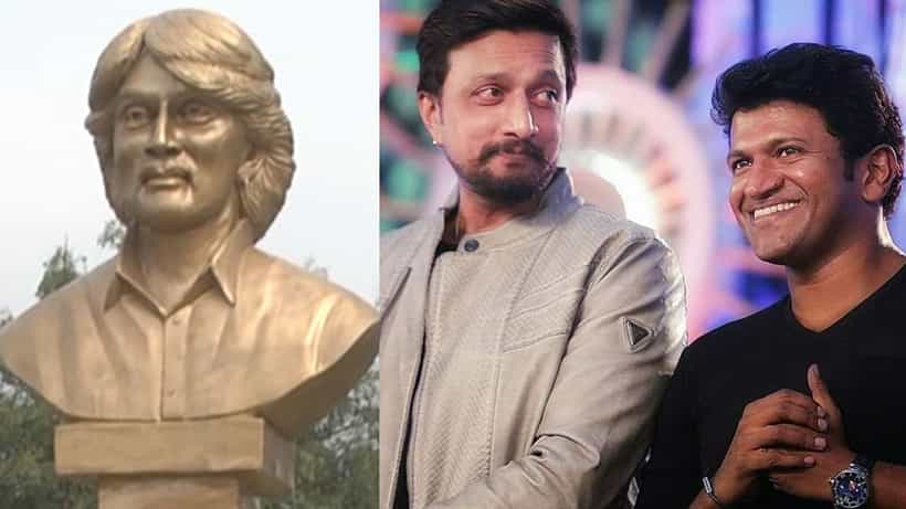 ಸುದೀಪ್ಗಾಗಿ ದೇವಸ್ಥಾನ: ಕಿಚ್ಚನ 4 ಅಡಿ ಮೂರ್ತಿ ಎದುರು ಪುನೀತ್ ರಾಜ್ಕುಮಾರ್ ಭಾವಚಿತ್ರ