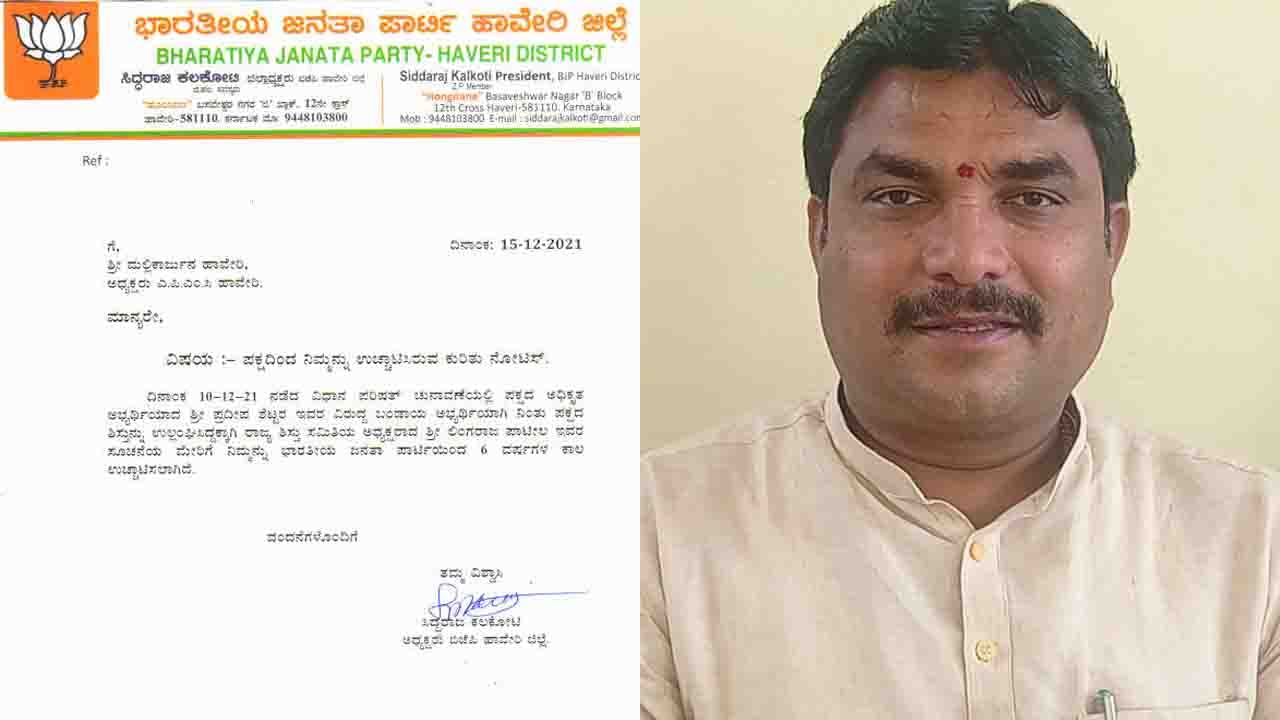 Mallikarjuna Haveri: MLC ಚುನಾವಣೆಯಲ್ಲಿ ಪಕ್ಷೇತರ ಅಭ್ಯರ್ಥಿಯಾಗಿದ್ದ ಮಲ್ಲಿಕಾರ್ಜುನ ಹಾವೇರಿ ಬಿಜೆಪಿಯಿಂದ 6 ವರ್ಷ ಉಚ್ಚಾಟನೆ