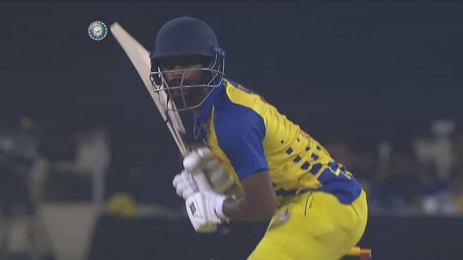 VHT 2021: ಬಾಬಾ ಅಪರಾಜಿತ್ ಸೆಂಚುರಿ; ಸೌರಾಷ್ಟ್ರ ಮಣಿಸಿ ಫೈನಲ್ಗೇರಿದ ತಮಿಳುನಾಡು VHT 2021: ಬಾಬಾ ಅಪರಾಜಿತ್ ಸೆಂಚುರಿ; ಸೌರಾಷ್ಟ್ರ ಮಣಿಸಿ ಫೈನಲ್ಗೇರಿದ ತಮಿಳುನಾಡು