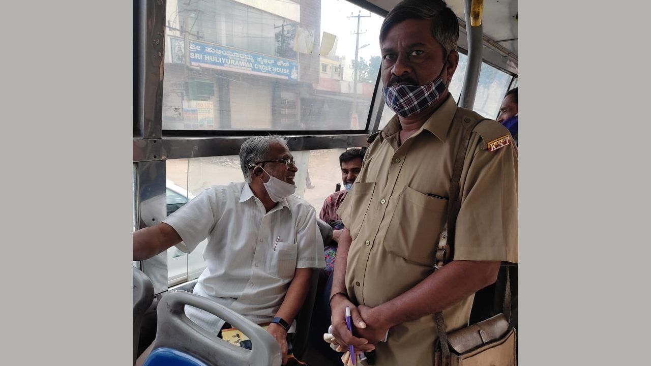 ಮಾಜಿ ಸಚಿವ ಸುರೇಶ್ ಕುಮಾರ್ ಬಿಎಂಟಿಸಿ ಬಸ್​ನಲ್ಲಿ ಸಂಚಾರ; ಸರಳತೆಗೆ ಸಾರ್ವಜನಿಕರಿಂದ‌ ವ್ಯಾಪಕ ಮೆಚ್ಚುಗೆ‌