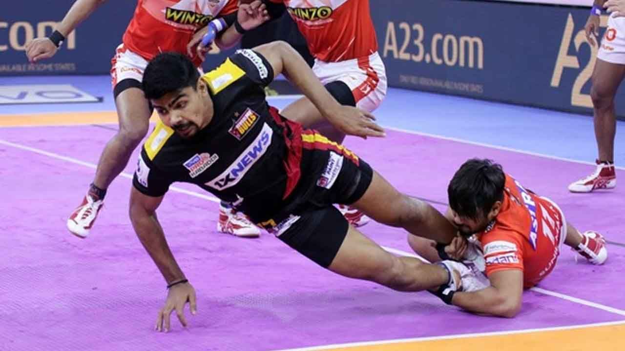 Pro Kabaddi: ಪವನ್‌ ಪವರ್: ಪ್ರೊ ಕಬಡ್ಡಿ ಲೀಗ್​ನಲ್ಲಿ ಗುಜರಾತ್ ಅನ್ನು ಸೋಲಿಸಿ ಅಗ್ರಸ್ಥಾನಕ್ಕೇರಿದ ಬೆಂಗಳೂರು ಬುಲ್ಸ್