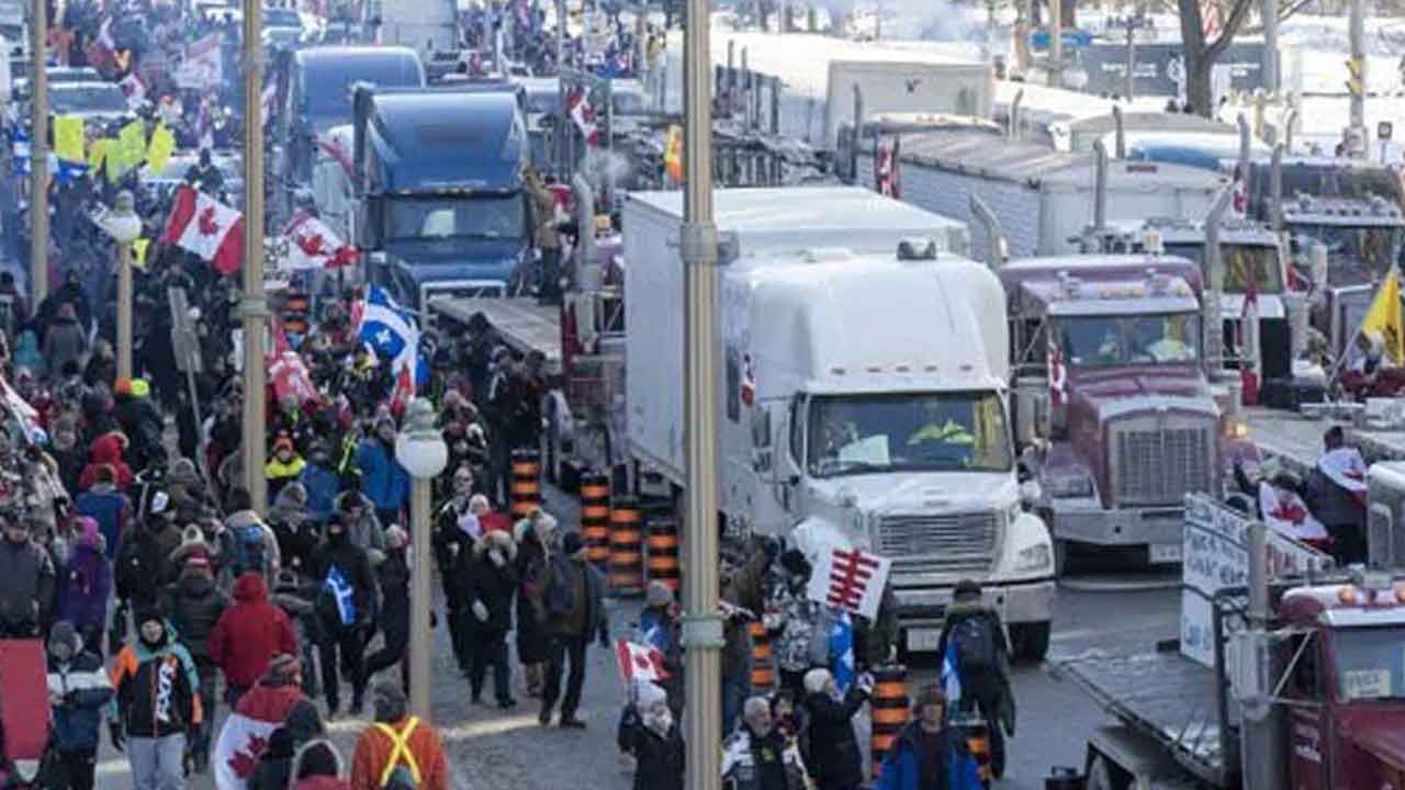 Freedom Convoy ಪ್ರತಿಭಟನೆಗಳ ನಡುವೆ ಕೆನಡಾದ ಪ್ರಧಾನಿ ಕುಟುಂಬ ರಹಸ್ಯ ಸ್ಥಳಕ್ಕೆ ಸ್ಥಳಾಂತರ: ವರದಿ
