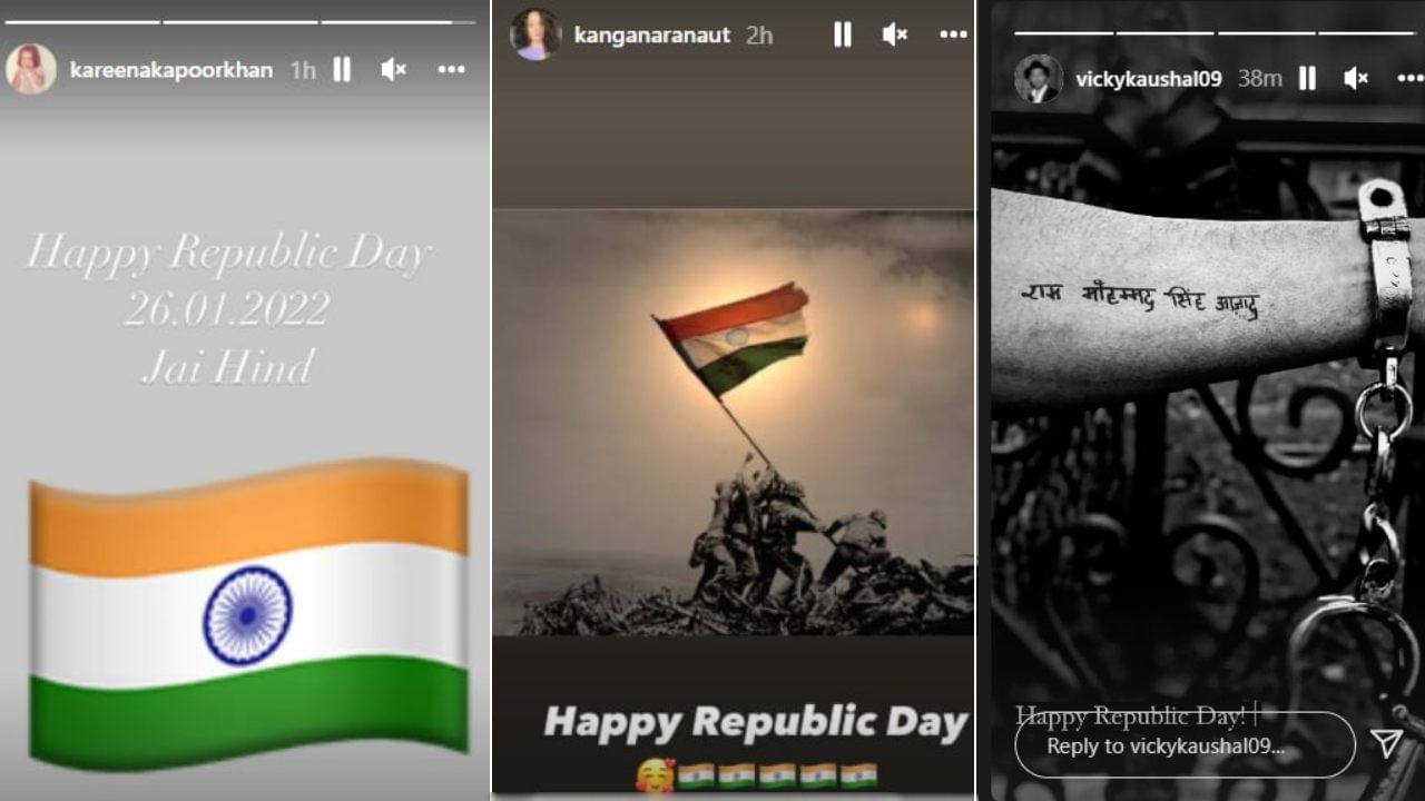 Kareena Kangana and Vicky Kaushal wishes to Republic Day