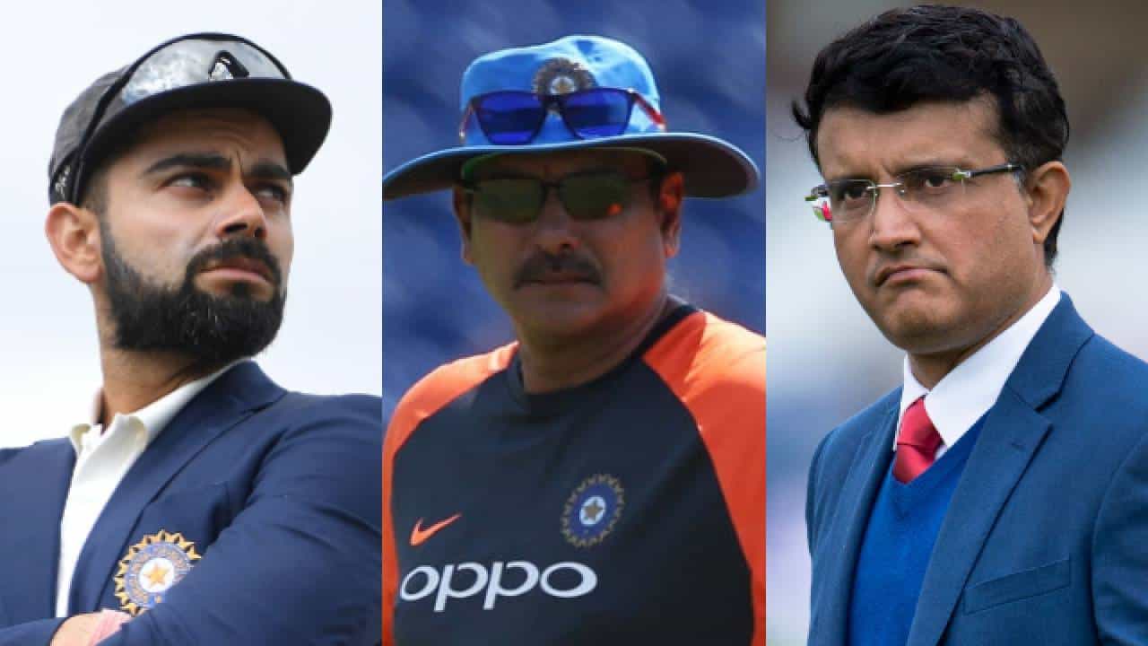 Virat Kohli: ವಿರಾಟ್ ಕೊಹ್ಲಿ-ಗಂಗೂಲಿ ನಡುವಣ ವಿವಾದವನ್ನು ಹೇಗೆ ಕೊನೆಗೊಳಿಸಬಹುದು ಎಂದು ತಿಳಿಸಿದ ರವಿಶಾಸ್ತ್ರಿ Virat Kohli: ವಿರಾಟ್ ಕೊಹ್ಲಿ-ಗಂಗೂಲಿ ನಡುವಣ ವಿವಾದವನ್ನು ಹೇಗೆ ಕೊನೆಗೊಳಿಸಬಹುದು ಎಂದು ತಿಳಿಸಿದ ರವಿಶಾಸ್ತ್ರಿ