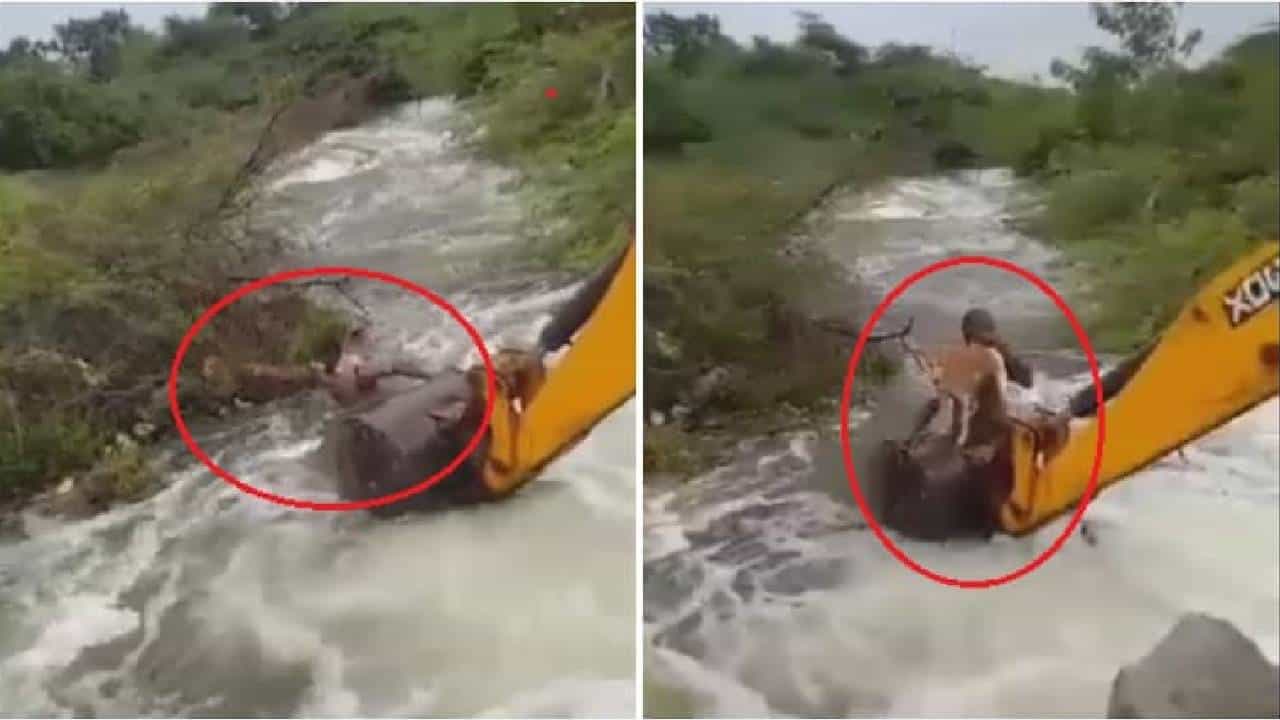 Viral Video; ಪ್ರಾಣವನ್ನೇ ಪಣಕ್ಕಿಟ್ಟು ನಾಯಿಯನ್ನು ರಕ್ಷಿಸಿದ ತೆಲಂಗಾಣ ಪೊಲೀಸ್ ಅಧಿಕಾರಿ Viral Video; ಪ್ರಾಣವನ್ನೇ ಪಣಕ್ಕಿಟ್ಟು ನಾಯಿಯನ್ನು ರಕ್ಷಿಸಿದ ತೆಲಂಗಾಣ ಪೊಲೀಸ್ ಅಧಿಕಾರಿ