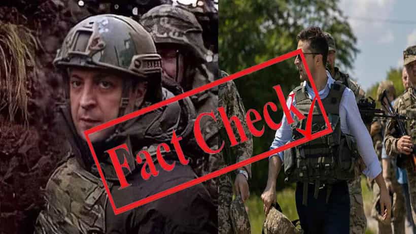Fact Check ರಷ್ಯಾ ದಾಳಿ ನಂತರ ಉಕ್ರೇನಿಯನ್ ಅಧ್ಯಕ್ಷ ಝೆಲೆನ್ಸ್ಕಿ ಸೇನಾ ಸಮವಸ್ತ್ರ ಧರಿಸಿ ಹೋರಾಡುತ್ತಿರುವ ವೈರಲ್ ಚಿತ್ರ ಈಗಿನದ್ದು ಅಲ್ಲ
