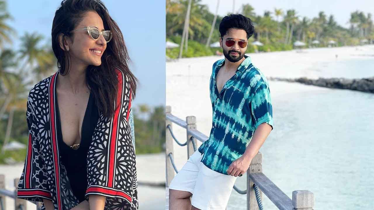 ನಟಿ ರಾಕುಲ್ ಪ್ರೀತ್​ ಸಿಂಗ್​ಗೆ ಬಾಲಿವುಡ್​ನಲ್ಲಿ ದೊಡ್ಡ ಬೇಡಿಕೆ ಇದೆ. ಅನೇಕ ಸ್ಟಾರ್​ ನಟರ ಜತೆ ರಾಕುಲ್​ ತೆರೆಹಂಚಿಕೊಂಡಿದ್ದಾರೆ. ಸದ್ಯ, ರಾಕುಲ್​ ವೈಯಕ್ತಿಕ ವಿಚಾರದಲ್ಲಿ ಸುದ್ದಿಯಲ್ಲಿದ್ದಾರೆ. ಜಾಕಿ ಭಗ್ನಾನಿ ಜತೆ ಡೇಟಿಂಗ್​ ನಡೆಸುತ್ತಿರುವ ರಾಕುಲ್​, ಈಗ ಮಾಲ್ಡೀವ್ಸ್​ಗೆ ತೆರಳಿದ್ದಾರೆ.