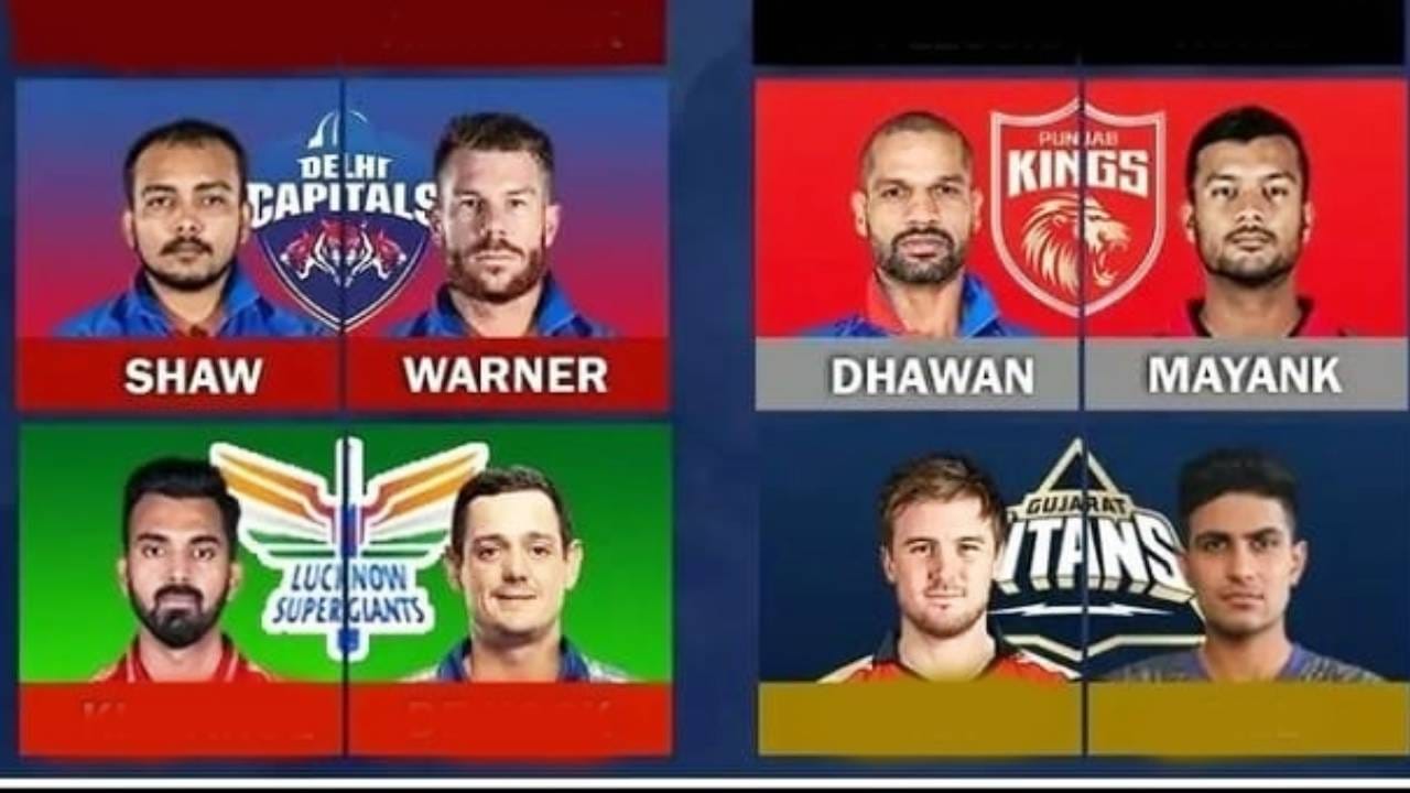 IPL 2022: ಯಾವ ತಂಡಕ್ಕೆ ಯಾರು ಆರಂಭಿಕ: ಇಲ್ಲಿದೆ 10 ತಂಡಗಳ ಓಪನಿಂಗ್ ಜೋಡಿ