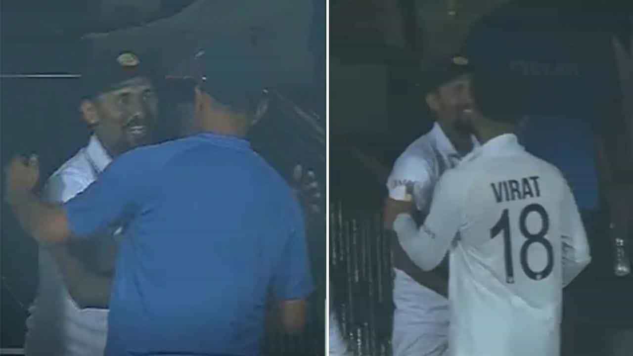 Virat Kohli: ಭಾರತ ಡಿಕ್ಲೇರ್ ಘೋಷಿಸಿದಾಗ ದಿಢೀರ್ ಲಂಕಾ ಆಟಗಾರರತ್ತ ತೆರಳಿದ ಕೊಹ್ಲಿ, ದ್ರಾವಿಡ್: ಯಾಕೆ? Virat Kohli: ಭಾರತ ಡಿಕ್ಲೇರ್ ಘೋಷಿಸಿದಾಗ ದಿಢೀರ್ ಲಂಕಾ ಆಟಗಾರರತ್ತ ತೆರಳಿದ ಕೊಹ್ಲಿ, ದ್ರಾವಿಡ್: ಯಾಕೆ?