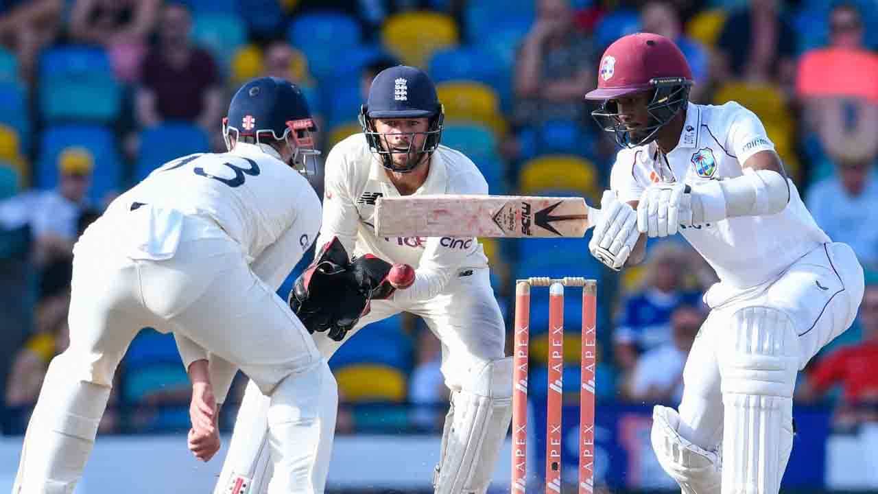 WI vs ENG: ಟೆಸ್ಟ್ ಕ್ರಿಕೆಟ್ನಲ್ಲಿ ಬ್ರಾಥ್ ವೈಟ್ ದಾಖಲೆ: ವೆಸ್ಟ್ ಇಂಡೀಸ್- ಇಂಗ್ಲೆಂಡ್ ದ್ವಿತೀಯ ಟೆಸ್ಟ್ ಡ್ರಾನಲ್ಲಿ ಅಂತ್ಯ WI vs ENG: ಟೆಸ್ಟ್ ಕ್ರಿಕೆಟ್ನಲ್ಲಿ ಬ್ರಾಥ್ ವೈಟ್ ದಾಖಲೆ: ವೆಸ್ಟ್ ಇಂಡೀಸ್- ಇಂಗ್ಲೆಂಡ್ ದ್ವಿತೀಯ ಟೆಸ್ಟ್ ಡ್ರಾನಲ್ಲಿ ಅಂತ್ಯ