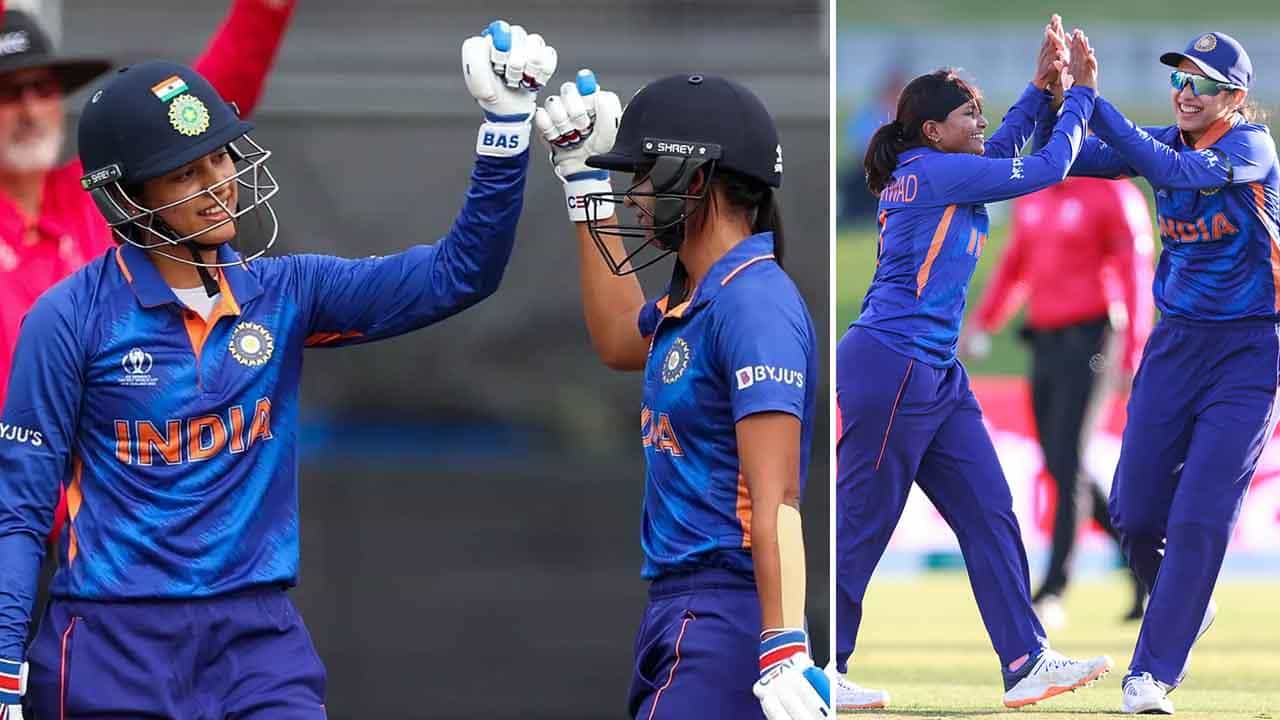 IND vs WI: ಬ್ಯಾಟಿಂಗ್-ಬೌಲಿಂಗ್ನಲ್ಲಿ ಭಾರತ ಬೆಂಕಿ ಪ್ರದರ್ಶನ: ಮಿಥಾಲಿ ಪಡೆಗೆ ಬರೋಬ್ಬರಿ 155 ರನ್ಗಳ ಜಯ IND vs WI: ಬ್ಯಾಟಿಂಗ್-ಬೌಲಿಂಗ್ನಲ್ಲಿ ಭಾರತ ಬೆಂಕಿ ಪ್ರದರ್ಶನ: ಮಿಥಾಲಿ ಪಡೆಗೆ ಬರೋಬ್ಬರಿ 155 ರನ್ಗಳ ಜಯ