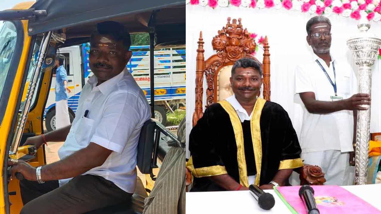 20 ವರ್ಷಗಳಿಂದ ಆಟೋ ಚಾಲಕರಾಗಿದ್ದ ಸರವಣನ್ ಈಗ ಕುಂಭಕೋಣಂ ಕಾರ್ಪೊರೇಷನ್ನ ಮೊದಲ ಮೇಯರ್ 20 ವರ್ಷಗಳಿಂದ ಆಟೋ ಚಾಲಕರಾಗಿದ್ದ ಸರವಣನ್ ಈಗ ಕುಂಭಕೋಣಂ ಕಾರ್ಪೊರೇಷನ್ನ ಮೊದಲ ಮೇಯರ್